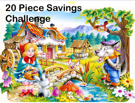 20 Piece Savings Puzzle “Don’t Let The Bad Wolf Eat Your Savings”