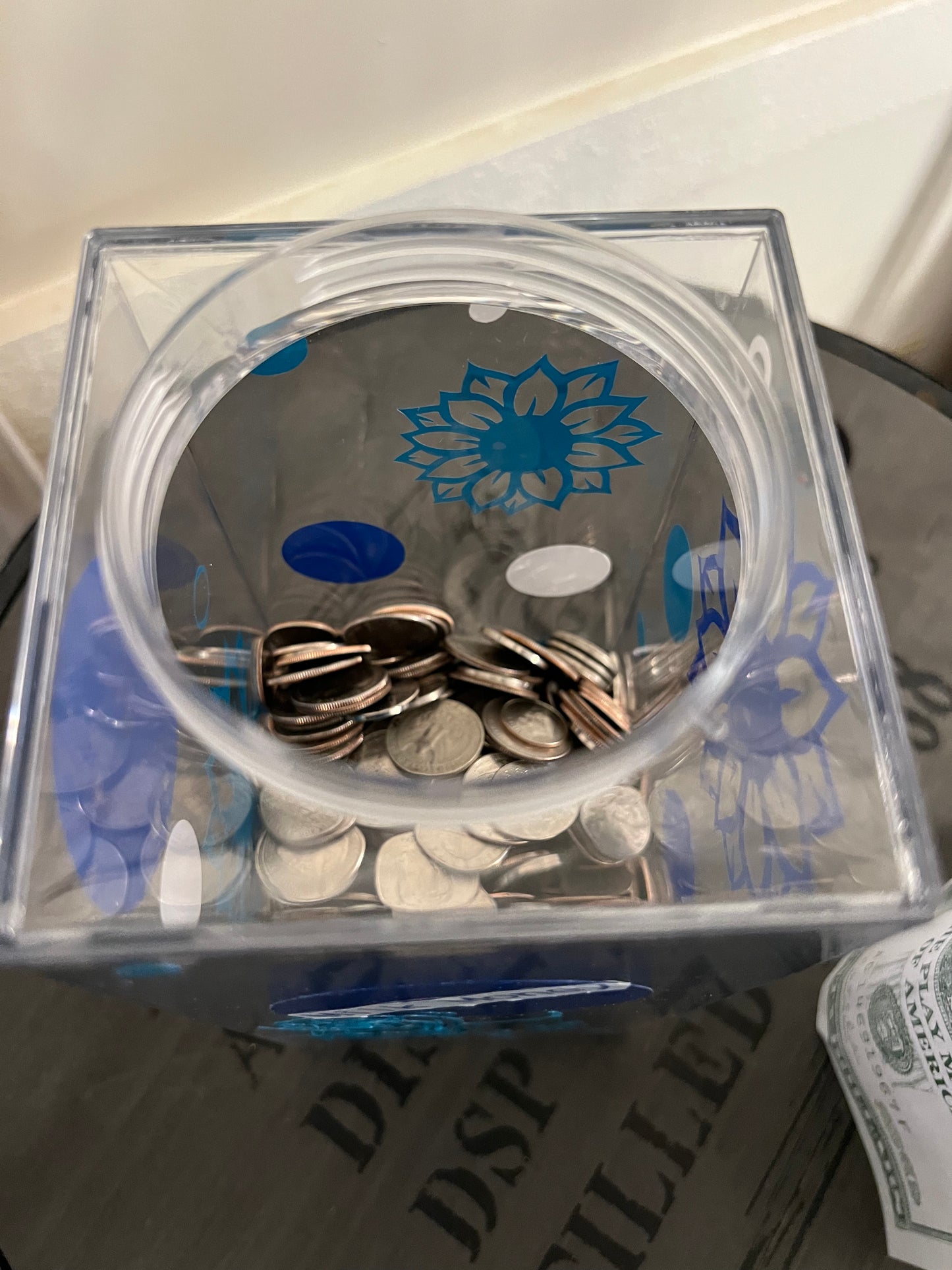 Large Milk Money Coin Jar